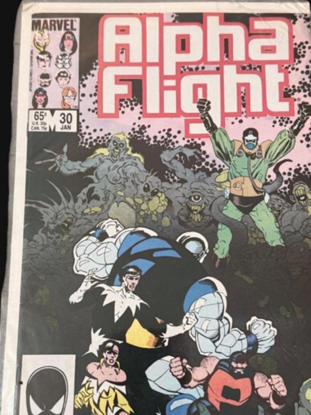 Alpha Flight #30 Marvel Comics 1986 Mignola Cover 1st App Scramble
